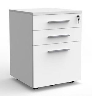 Cubit 3 Drawer Mobile Wooden Filing Cabinet Nz