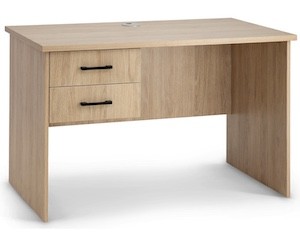 Oki Straight Desk with Drawers 1200W