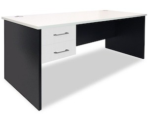 Sonic Straight Desk with Drawers 1800W