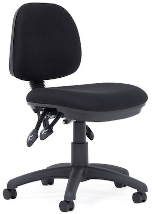 Express Office Chair with contoured seat and lumbar support, ideal for home office use.