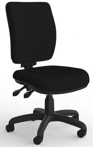 Nova Office Chair in Breathe Black Fabric with ergonomic design and high-density cushioning.