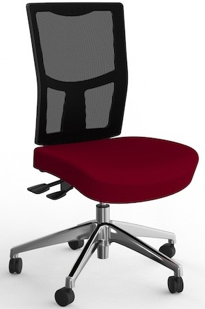 Urban Mesh Chair with alloy base, adjustable ergonomic design, 160kg capacity.